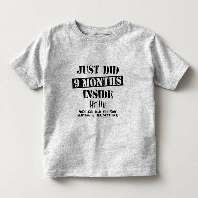 Camiseta Infantil 9 Months Inside (Frente)