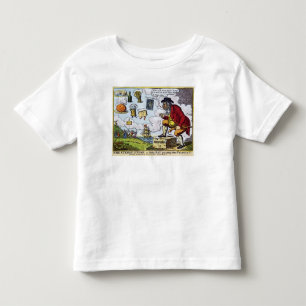 Camiseta Infantil A alpondra, John Bull que olha em