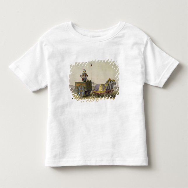 Camiseta Infantil A antiga carruagem da guerra chinesa, de "Le Costu (Frente)