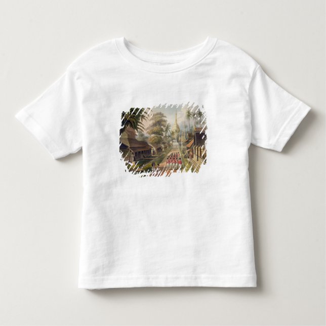 Camiseta Infantil A aproximação principal ao grande pagode a de (Frente)