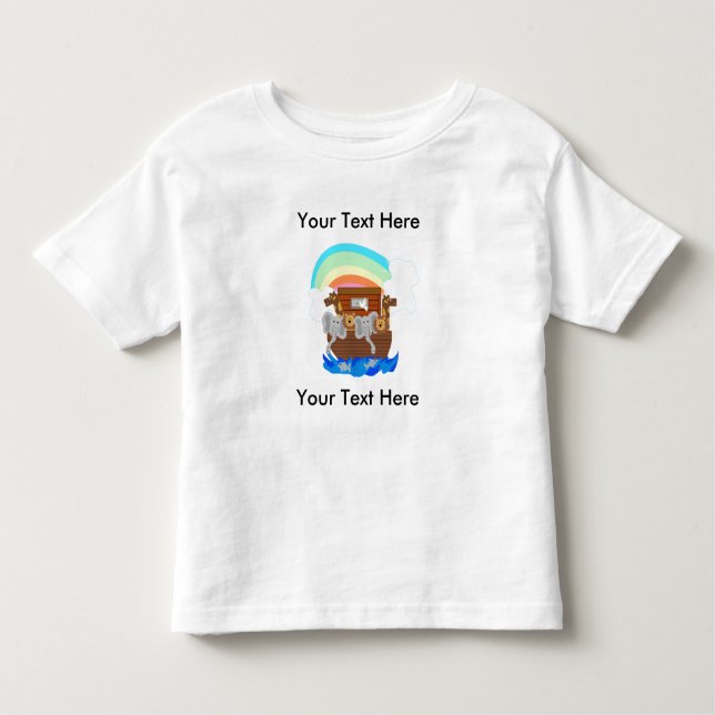 Camiseta Infantil A arca de Noah customizável (Frente)