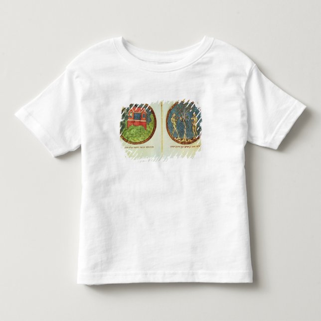 Camiseta Infantil A arca de Noah e o Adam e a véspera (Frente)
