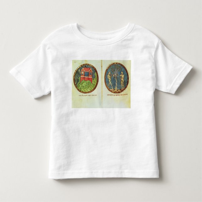 Camiseta Infantil A arca de Noah e o Adam e a véspera (Frente)