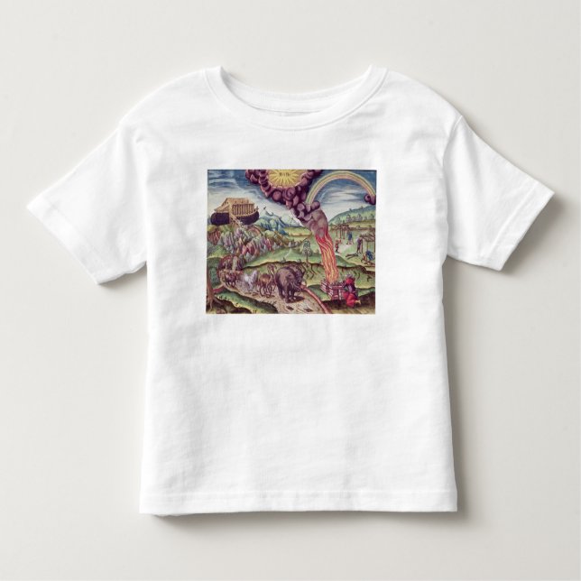 Camiseta Infantil A arca de Noah, ilustração 'de Narratio Brevis (Frente)