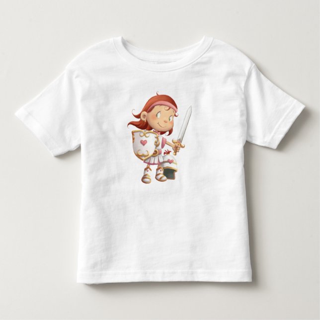 Camiseta Infantil A Armadura de Deus - Rapariga (Frente)