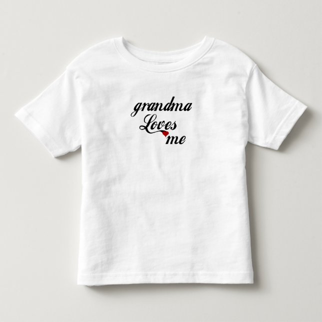 Camiseta Infantil a avó ama-me (Frente)