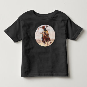 Camiseta Infantil "A Bad Hoss", Bucking Bronco