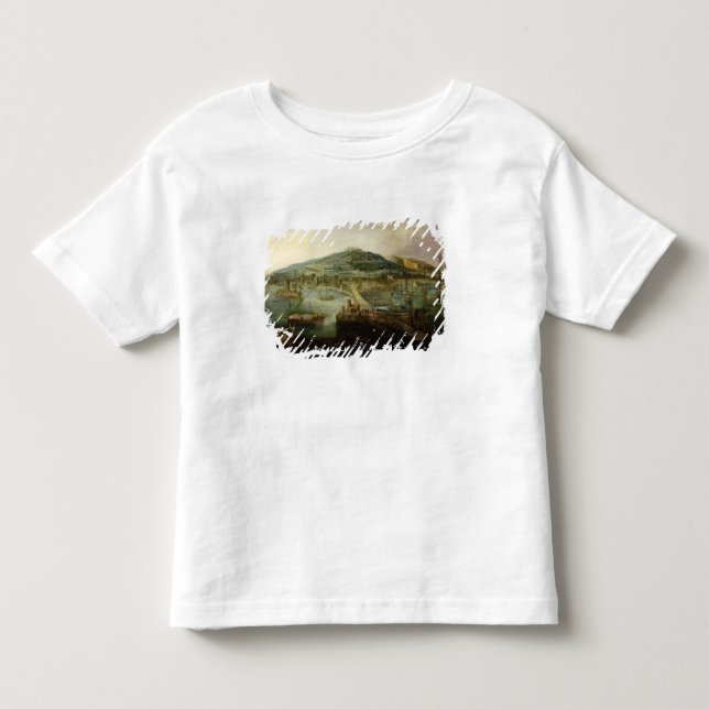 Camiseta Infantil A baía de Nápoles (Frente)