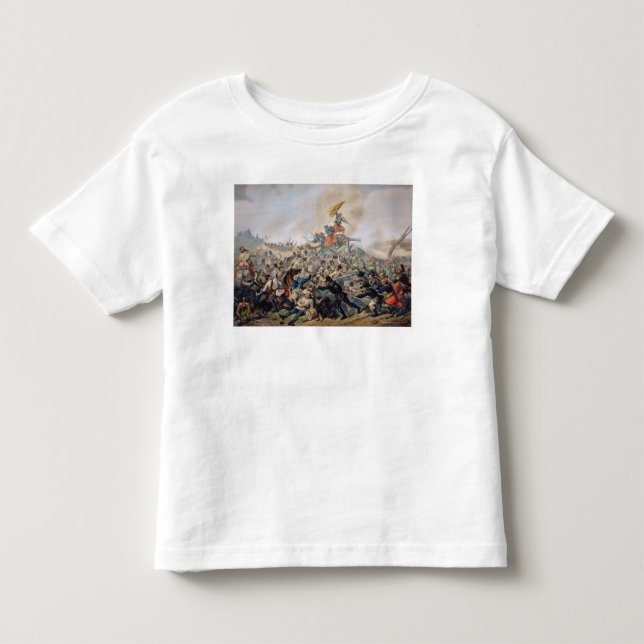 Camiseta Infantil A batalha de magenta (Frente)