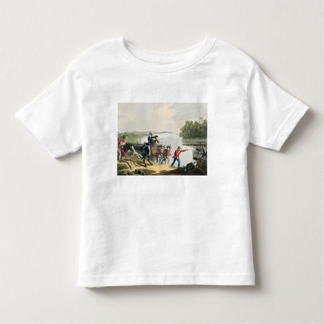 Camiseta Infantil A batalha de Waterloo decidiu pelo duque do poço (Frente)