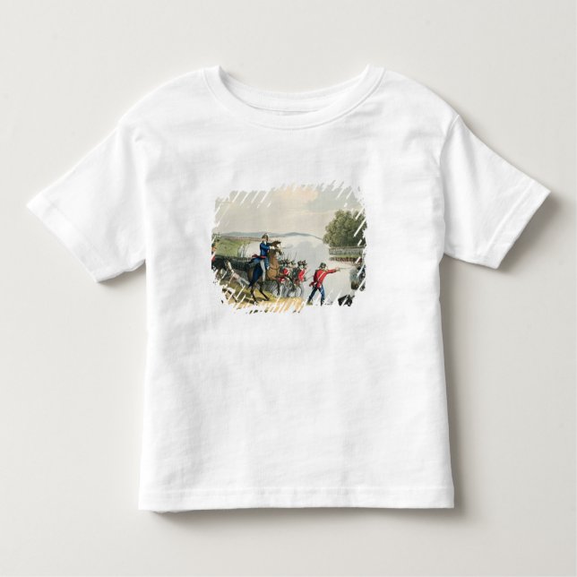 Camiseta Infantil A batalha de Waterloo decidiu pelo duque do poço (Frente)