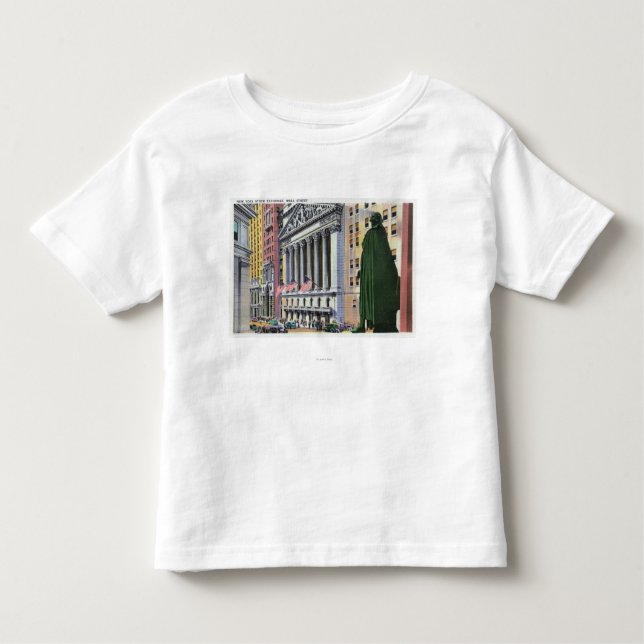 Camiseta Infantil A Bolsa de Nova Iorque Bldg (Frente)