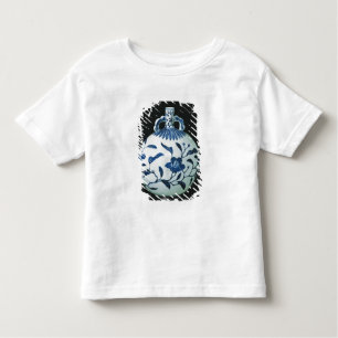 Camiseta Infantil A cabaça "azul e branca" do peregrino com floral