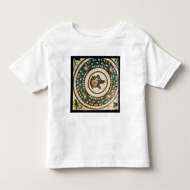 Camiseta Infantil A cabeça do urso, mosaico romano, século IV (Frente)