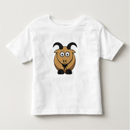 Camiseta Infantil A cabra feliz caçoa o t-shirt