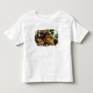 Camiseta Infantil A caça do javali