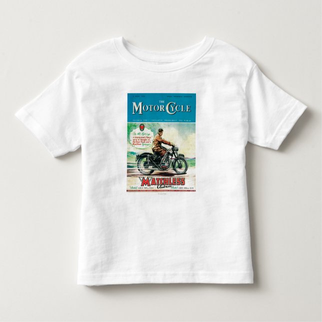Camiseta Infantil A capa de revista do ciclo de motor (Frente)