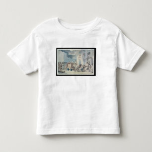 Camiseta Infantil A chegada da viatura de incêndio (w/c, caneta e