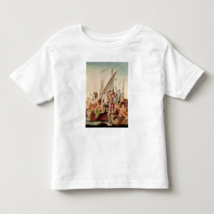 Camiseta Infantil A chegada de Hernando Cortes em México