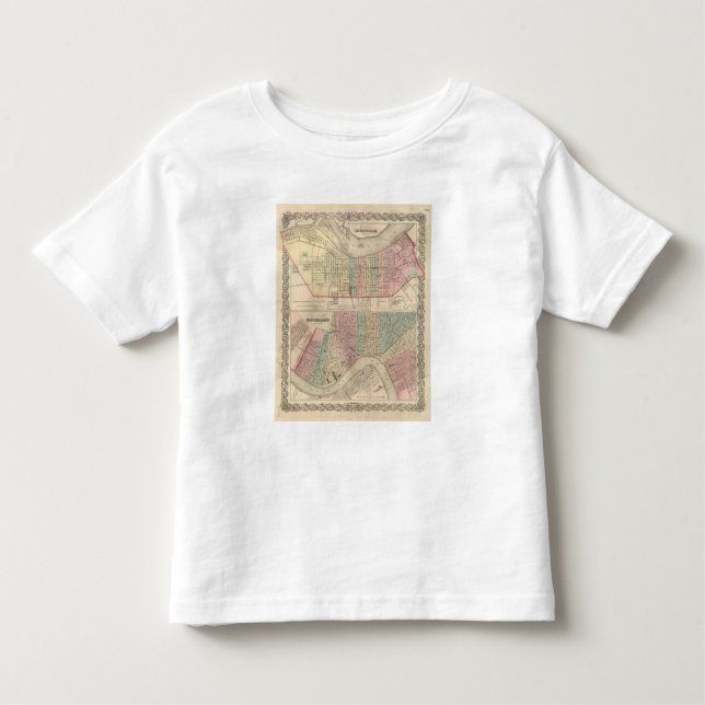Camiseta Infantil A cidade de Louisville, Kentucky (Frente)