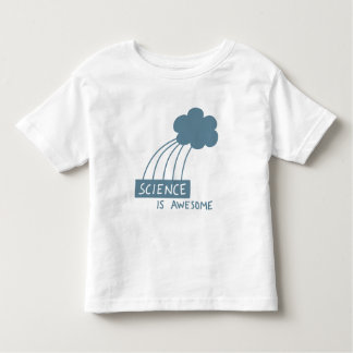 Camiseta Infantil A ciência é impressionante (o azul de aço)