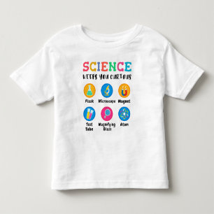 Camiseta Infantil A ciência mantém você curioso