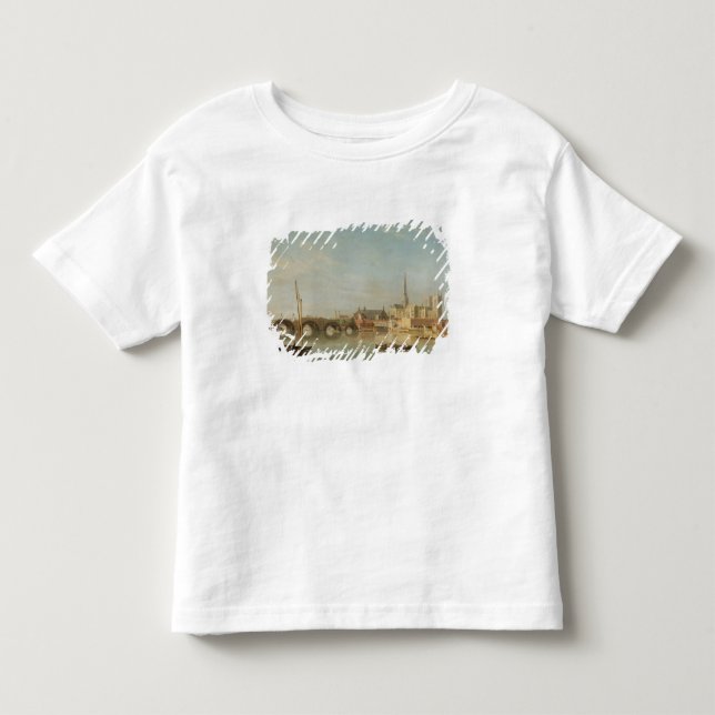 Camiseta Infantil A construção da ponte de Westminster com um (Frente)