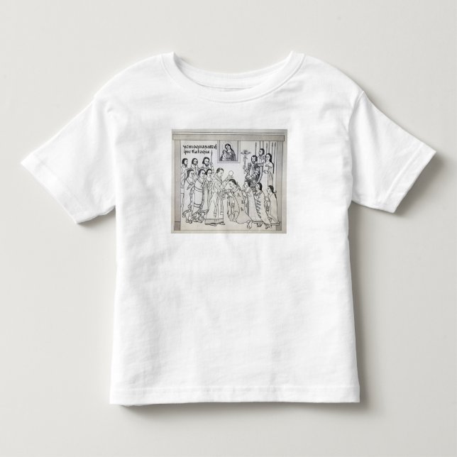 Camiseta Infantil A conversão dos astecas a romano (Frente)