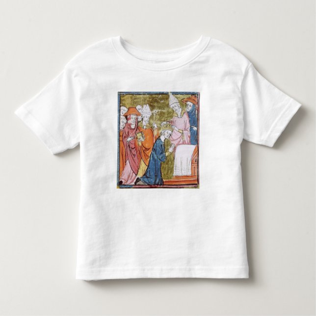 Camiseta Infantil A coroação do imperador Charlemagne (Frente)