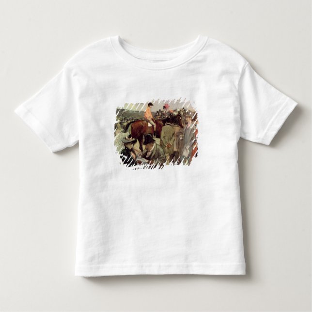 Camiseta Infantil A corrida de cavalos, c.1890 (Frente)