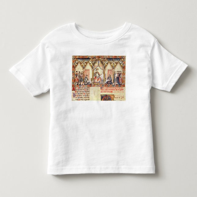 Camiseta Infantil A corte de Alfonso X 'o Wise (Frente)