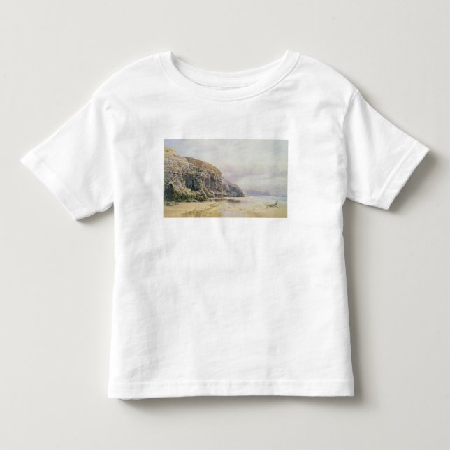 Camiseta Infantil A costa de Cornualha (Frente)
