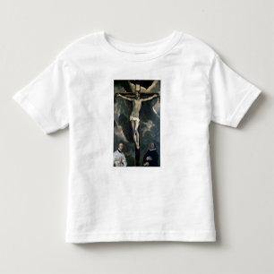 Camiseta Infantil A crucificação com dois doadores, c.1580 (óleo