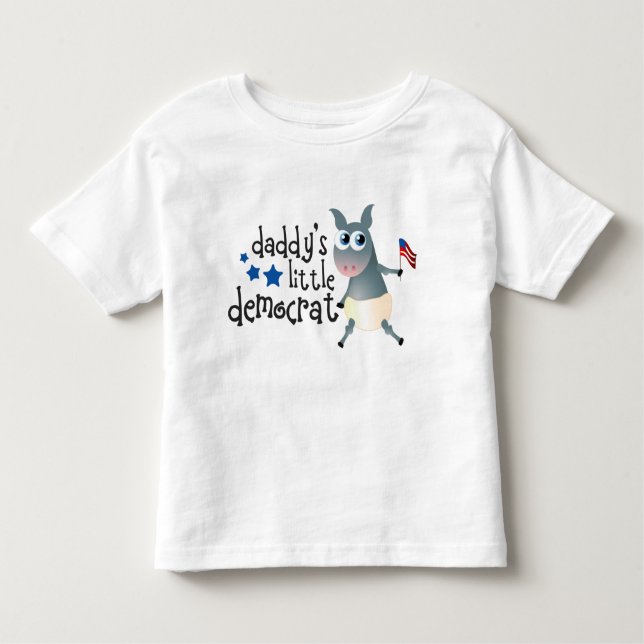 Camiseta Infantil A Democrata pequena do pai caçoa o T (Frente)