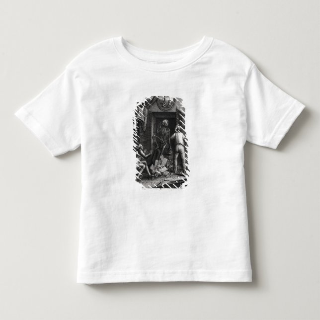 Camiseta Infantil A descoberta da correspondência real (Frente)