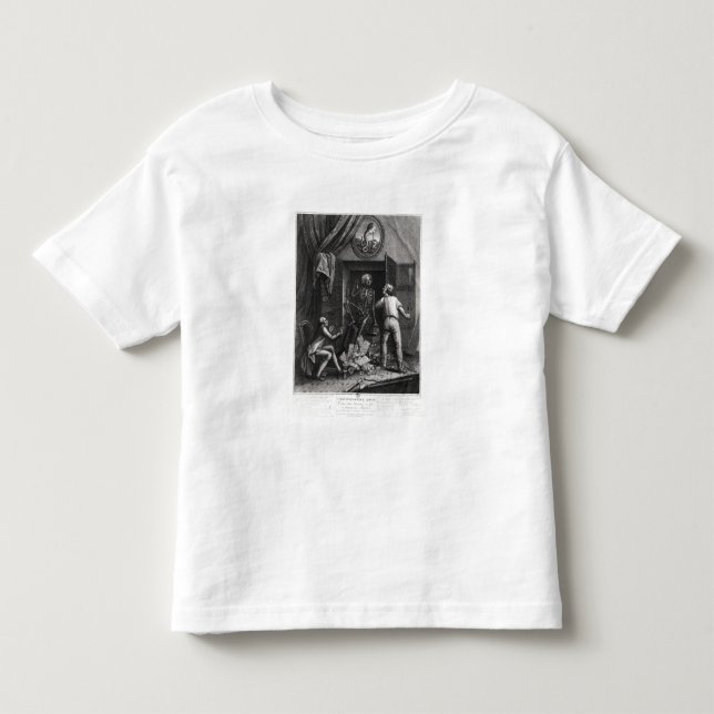 Camiseta Infantil A descoberta da correspondência real (Frente)