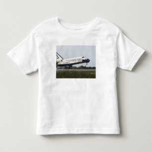 Camiseta Infantil A descoberta do vaivém espacial toca para baixo
