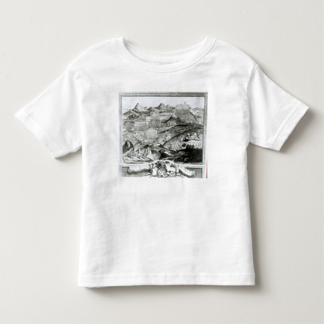 Camiseta Infantil A disposição de batalha de monte de Carberry (Frente)