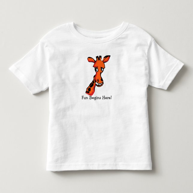 Camiseta Infantil A diversão começa aqui (Frente)