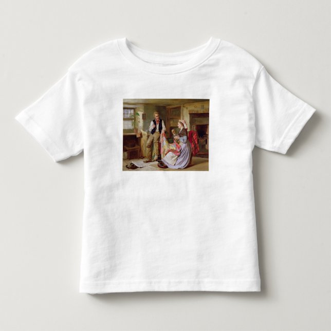 Camiseta Infantil A edredão de retalhos (Frente)
