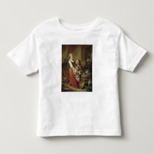Camiseta Infantil A empregada doméstica bonita da cozinha