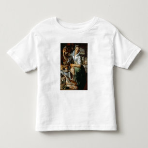 Camiseta Infantil A empregada doméstica da cozinha (com cristo, Mar