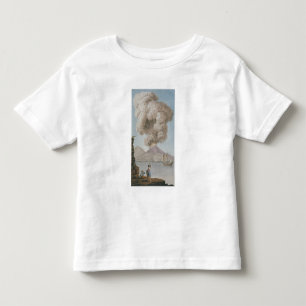 Camiseta Infantil A erupção do Vesúvio, segunda-feira 9 de agosto