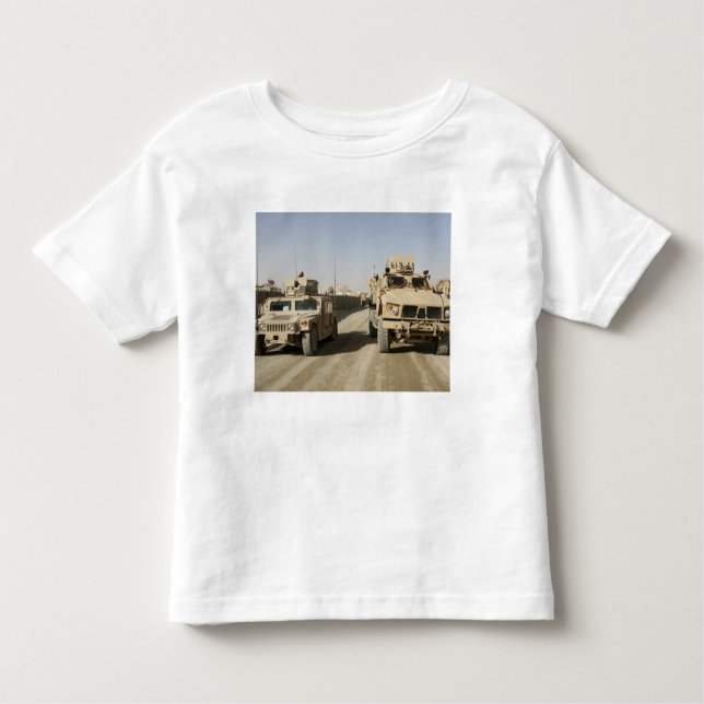 Camiseta Infantil A escova resistente às minas protegida (Frente)