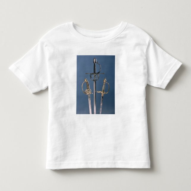 Camiseta Infantil A espada do oficial da infantaria (Frente)