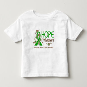 Camiseta Infantil A esperança importa 3 a lesão cerebral traumáti