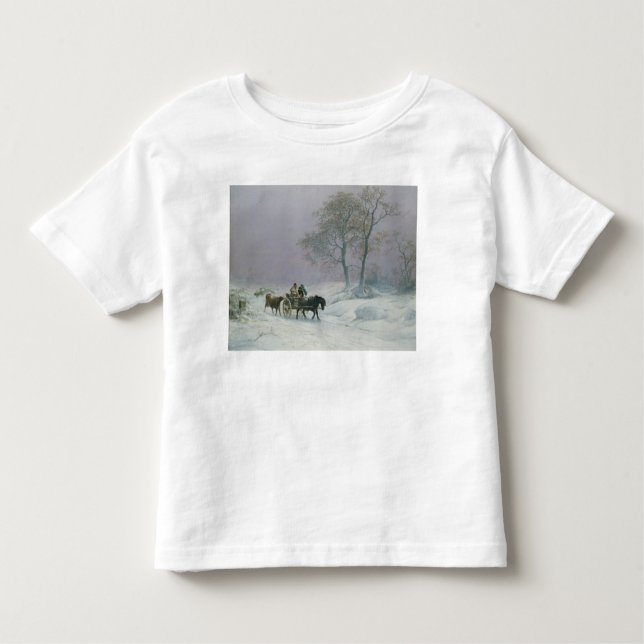 Camiseta Infantil A estrada invernal a introduzir no mercado (Frente)