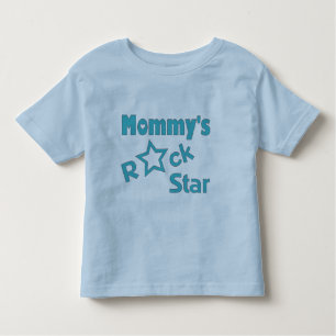 Camiseta Infantil A estrela do rock da mamã