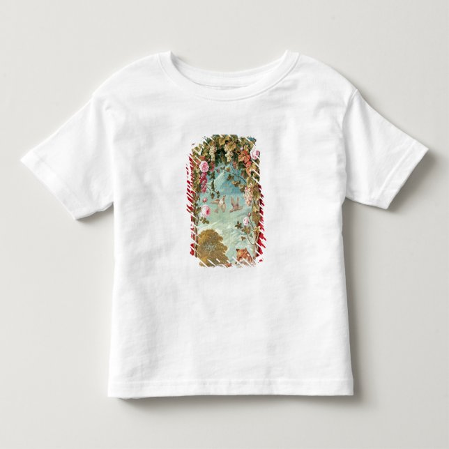 Camiseta Infantil A fábula de Esopo o Fox e as uvas (Frente)