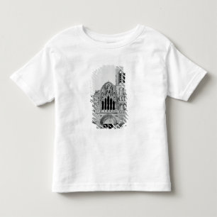 Camiseta Infantil A fachada de La Madeleine de Vezelay